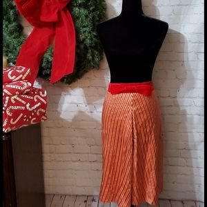 NWT Marc Jacobs Madras Red Silk Skirt
